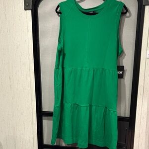 DKNY Green Midi Dress